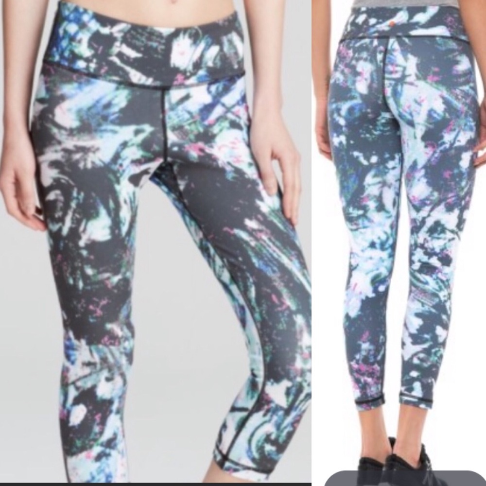 VMMA Vimmia X Anthropologie Printed Cropped Athletic Leggings: Solstice